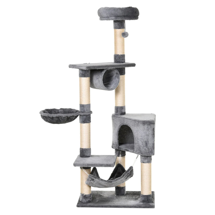Cat Tree Condo Tower 150CM Multi-level Activity Stand with Toys & Scratching Posts
