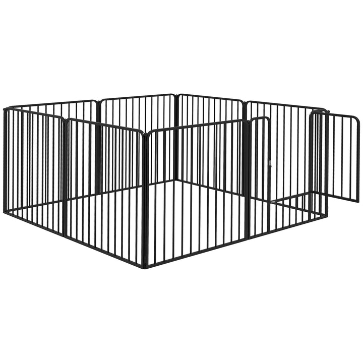 Heavy Duty 8-Panel Dog Pen 80cm Height for Small & Medium Dogs